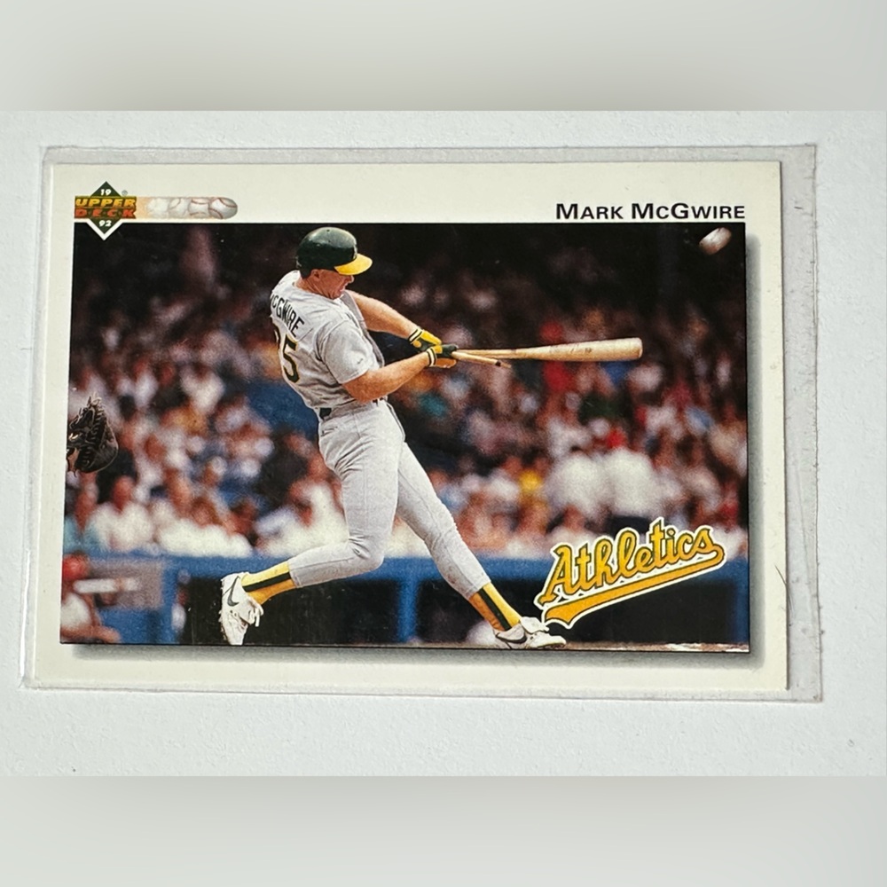 Mark McGuire. Athletics Baseball Trading Card - No. 153.